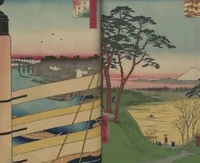 An illustration from One Hundred Famous Views of Edo (Meisho Edo hyakkei 名所江戸百景) (1856)