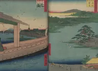 An illustration from One Hundred Famous Views of Edo (Meisho Edo hyakkei 名所江戸百景) (1856)
