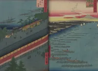 An illustration from One Hundred Famous Views of Edo (Meisho Edo hyakkei 名所江戸百景) (1856)
