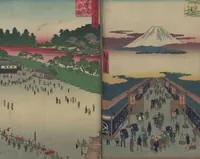 An illustration from One Hundred Famous Views of Edo (Meisho Edo hyakkei 名所江戸百景) (1856)