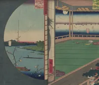 An illustration from One Hundred Famous Views of Edo (Meisho Edo hyakkei 名所江戸百景) (1856)
