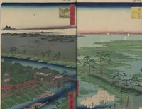 An illustration from One Hundred Famous Views of Edo (Meisho Edo hyakkei 名所江戸百景) (1856)