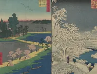 Picture 7 of 59 from One Hundred Famous Views of Edo (Meisho Edo hyakkei 名所江戸百景) (1856), leaf 9