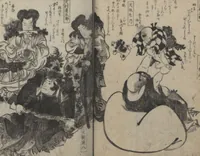 An illustration from Poems on Portraits of the Famous and the Infamous (Kyōka kijin gazō-shū)