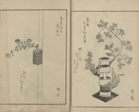 An illustration from A Book on Flower Arrangement: Hare's-Foot Fern (Shinobugusa 師廼部供作) : [volume 2] (1822)