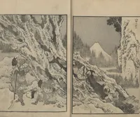 An illustration from One Hundred Views of Mount Fuji (Fugaku hyakkei, shohen 富嶽百景初編) : [volume 1] (1834)