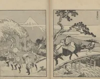 An illustration from One Hundred Views of Mount Fuji (Fugaku hyakkei, shohen 富嶽百景初編) : [volume 1] (1834)