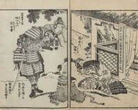 An illustration from Illustrations of Honorable Anecdotes of Japan and China (Ehon wakan no homare 絵本和漢誉) (1850)