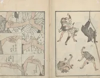 An illustration from Transmitting the Spirit, Revealing the Form of Things, Volume 6 (Denshin kaishu: Hokusai manga, rokuhen 傳神開手 北斎漫画六編) (1817)