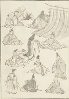 An illustration from Transmitting the Spirit, Revealing the Form of Things, Volume 8 (Denshin kaishu: Hokusai manga, happen 傳神開手 北斎漫画八編) (1817)