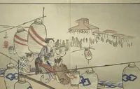 An illustration from Early to Dawn (Akeyasuki あけやすき) (1832)
