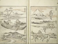 An illustration from Picture Album of the Floating World (Ukiyo efu 浮世画譜) : [volume 2] (1820)