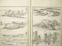An illustration from Picture Album of the Floating World (Ukiyo efu 浮世画譜) : [volume 2] (1820)