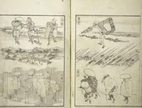 An illustration from Picture Album of the Floating World (Ukiyo efu 浮世画譜) : [volume 2] (1820)