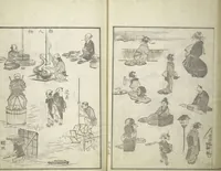 An illustration from Picture Album of the Floating World (Ukiyo efu 浮世画譜) : [volume 3] (1820)