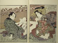 Picture 8 of 12 from An Erotic Picture Book of Snow on Fuji (Enpon fuji no yuki 艶本 婦慈のゆき) (1824), leaf 8