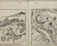 An illustration from Examples of Hokusai's Drawing (Hokusai gashiki 北斎画式) (1818)
