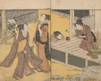 An illustration from Picture Book of Flowers of the Four Seasons (Ehon shiki no hana) : [volume 1] (1801)