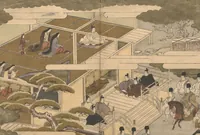 An illustration from Picture Book with Playful Poems for the Young God Ebisu (Ehon waka Ebisu) (1792)