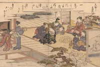 An illustration from Gifts from the Ebb-Tide (The Shell Book) (Shiohi no tsuto 潮干のつと) (1789)