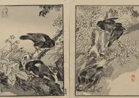 An illustration from Bairei Picture Album of One Hundred Birds (Bairei hyakuchō gafu 楳嶺百鳥畫譜) : [volume 2] (1884)