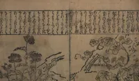 An illustration from Illustrations of Birds and Flowers (Kachō e-zukushi 花鳥絵づくし) (1683)