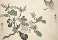 An illustration from Album of the New Year (Aratama jō 新玉帖)