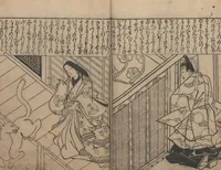 An illustration from Illustrations of Beautiful Women (Bijin e-zukushi 美人絵づくし) : [volume 1] (1683)