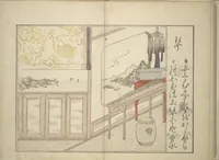 An illustration from Collection of Thirty-six Kyōka Poems (Roku roku kyōka sen 六々狂歌撰) (1814)