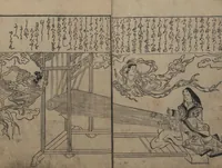 An illustration from Illustrations of Beautiful Women (Bijin e-zukushi 美人絵づくし) : [volume 2] (1683)