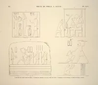 Picture 108 of 510 from Monuments de l'Égypte et de la Nubie, d'après les dessins exécutés sur les lieux sous la direction de Champollion-le-jeune, et les descriptions autographes qu'il en a rédigées; pub. sous les auspices de M. Guizot et de M. Thiers ... par une commission spéciale. Planches (1835), leaf 108