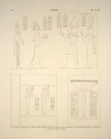 Picture 111 of 510 from Monuments de l'Égypte et de la Nubie, d'après les dessins exécutés sur les lieux sous la direction de Champollion-le-jeune, et les descriptions autographes qu'il en a rédigées; pub. sous les auspices de M. Guizot et de M. Thiers ... par une commission spéciale. Planches (1835), leaf 111