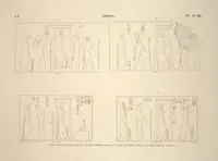 Picture 112 of 510 from Monuments de l'Égypte et de la Nubie, d'après les dessins exécutés sur les lieux sous la direction de Champollion-le-jeune, et les descriptions autographes qu'il en a rédigées; pub. sous les auspices de M. Guizot et de M. Thiers ... par une commission spéciale. Planches (1835), leaf 112