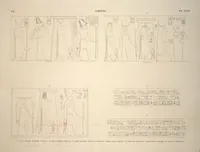 Picture 113 of 510 from Monuments de l'Égypte et de la Nubie, d'après les dessins exécutés sur les lieux sous la direction de Champollion-le-jeune, et les descriptions autographes qu'il en a rédigées; pub. sous les auspices de M. Guizot et de M. Thiers ... par une commission spéciale. Planches (1835), leaf 113