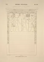 Picture 122 of 510 from Monuments de l'Égypte et de la Nubie, d'après les dessins exécutés sur les lieux sous la direction de Champollion-le-jeune, et les descriptions autographes qu'il en a rédigées; pub. sous les auspices de M. Guizot et de M. Thiers ... par une commission spéciale. Planches (1835), leaf 122