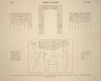 Picture 126 of 510 from Monuments de l'Égypte et de la Nubie, d'après les dessins exécutés sur les lieux sous la direction de Champollion-le-jeune, et les descriptions autographes qu'il en a rédigées; pub. sous les auspices de M. Guizot et de M. Thiers ... par une commission spéciale. Planches (1835), leaf 126