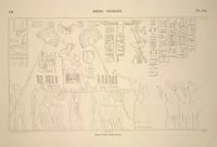 Picture 129 of 510 from Monuments de l'Égypte et de la Nubie, d'après les dessins exécutés sur les lieux sous la direction de Champollion-le-jeune, et les descriptions autographes qu'il en a rédigées; pub. sous les auspices de M. Guizot et de M. Thiers ... par une commission spéciale. Planches (1835), leaf 129