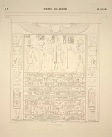 Picture 135 of 510 from Monuments de l'Égypte et de la Nubie, d'après les dessins exécutés sur les lieux sous la direction de Champollion-le-jeune, et les descriptions autographes qu'il en a rédigées; pub. sous les auspices de M. Guizot et de M. Thiers ... par une commission spéciale. Planches (1835), leaf 135
