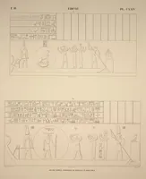 Picture 144 of 510 from Monuments de l'Égypte et de la Nubie, d'après les dessins exécutés sur les lieux sous la direction de Champollion-le-jeune, et les descriptions autographes qu'il en a rédigées; pub. sous les auspices de M. Guizot et de M. Thiers ... par une commission spéciale. Planches (1835), leaf 144