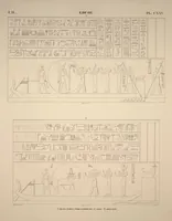 Picture 145 of 510 from Monuments de l'Égypte et de la Nubie, d'après les dessins exécutés sur les lieux sous la direction de Champollion-le-jeune, et les descriptions autographes qu'il en a rédigées; pub. sous les auspices de M. Guizot et de M. Thiers ... par une commission spéciale. Planches (1835), leaf 145