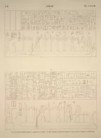 Picture 147 of 510 from Monuments de l'Égypte et de la Nubie, d'après les dessins exécutés sur les lieux sous la direction de Champollion-le-jeune, et les descriptions autographes qu'il en a rédigées; pub. sous les auspices de M. Guizot et de M. Thiers ... par une commission spéciale. Planches (1835), leaf 147