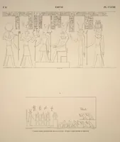 Picture 152 of 510 from Monuments de l'Égypte et de la Nubie, d'après les dessins exécutés sur les lieux sous la direction de Champollion-le-jeune, et les descriptions autographes qu'il en a rédigées; pub. sous les auspices de M. Guizot et de M. Thiers ... par une commission spéciale. Planches (1835), leaf 152