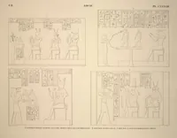 Picture 158 of 510 from Monuments de l'Égypte et de la Nubie, d'après les dessins exécutés sur les lieux sous la direction de Champollion-le-jeune, et les descriptions autographes qu'il en a rédigées; pub. sous les auspices de M. Guizot et de M. Thiers ... par une commission spéciale. Planches (1835), leaf 158