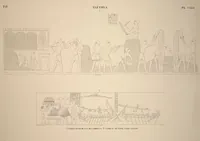 Picture 163 of 510 from Monuments de l'Égypte et de la Nubie, d'après les dessins exécutés sur les lieux sous la direction de Champollion-le-jeune, et les descriptions autographes qu'il en a rédigées; pub. sous les auspices de M. Guizot et de M. Thiers ... par une commission spéciale. Planches (1835), leaf 163