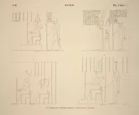 Picture 168 of 510 from Monuments de l'Égypte et de la Nubie, d'après les dessins exécutés sur les lieux sous la direction de Champollion-le-jeune, et les descriptions autographes qu'il en a rédigées; pub. sous les auspices de M. Guizot et de M. Thiers ... par une commission spéciale. Planches (1835), leaf 168