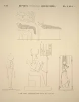 Picture 174 of 510 from Monuments de l'Égypte et de la Nubie, d'après les dessins exécutés sur les lieux sous la direction de Champollion-le-jeune, et les descriptions autographes qu'il en a rédigées; pub. sous les auspices de M. Guizot et de M. Thiers ... par une commission spéciale. Planches (1835), leaf 174