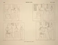 Picture 175 of 510 from Monuments de l'Égypte et de la Nubie, d'après les dessins exécutés sur les lieux sous la direction de Champollion-le-jeune, et les descriptions autographes qu'il en a rédigées; pub. sous les auspices de M. Guizot et de M. Thiers ... par une commission spéciale. Planches (1835), leaf 175