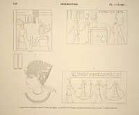 Picture 178 of 510 from Monuments de l'Égypte et de la Nubie, d'après les dessins exécutés sur les lieux sous la direction de Champollion-le-jeune, et les descriptions autographes qu'il en a rédigées; pub. sous les auspices de M. Guizot et de M. Thiers ... par une commission spéciale. Planches (1835), leaf 178