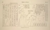 Picture 182 of 510 from Monuments de l'Égypte et de la Nubie, d'après les dessins exécutés sur les lieux sous la direction de Champollion-le-jeune, et les descriptions autographes qu'il en a rédigées; pub. sous les auspices de M. Guizot et de M. Thiers ... par une commission spéciale. Planches (1835), leaf 182