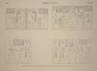 Picture 187 of 510 from Monuments de l'Égypte et de la Nubie, d'après les dessins exécutés sur les lieux sous la direction de Champollion-le-jeune, et les descriptions autographes qu'il en a rédigées; pub. sous les auspices de M. Guizot et de M. Thiers ... par une commission spéciale. Planches (1835), leaf 187
